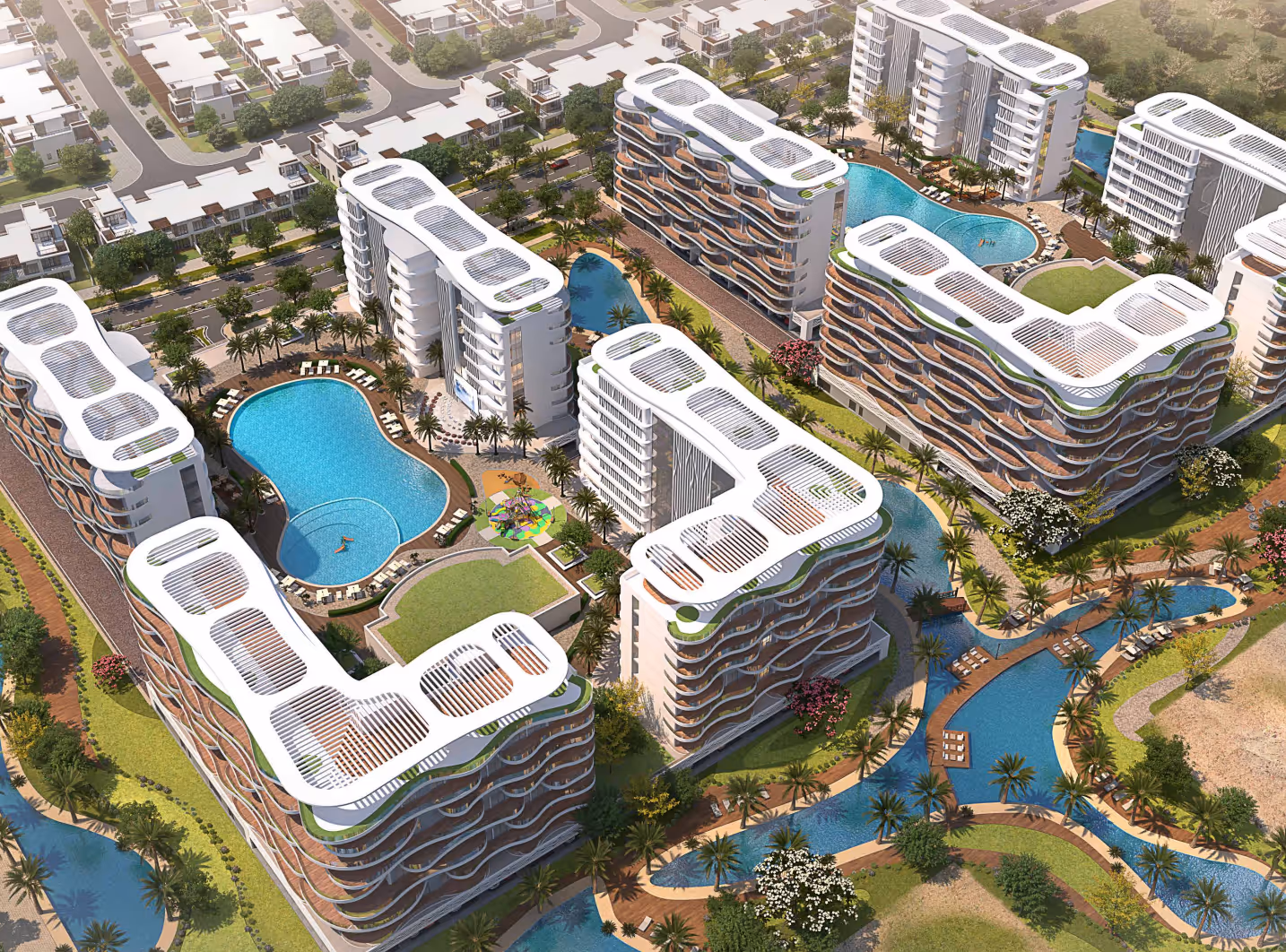 Lagoon Views 2 by Damac Lagoons is the second series of residences developed by Damac Properties, featuring luxury 1 and 2-bedroom apartments. Following the tremendous success of the first phase, this architectural masterpiece offers a perfect blend of modern elegance and the charm of Mediterranean living. Situated in the heart of Dubai's vibrant community, the façade boasts breathtaking views and promises residents a truly unique living experience. With panoramic vistas, sleek design, and an extensive range of premium amenities, this project redefines luxury living in Dubai.
